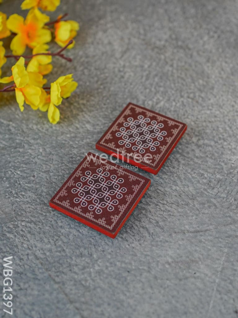 Laminated Manai - Kolam Design - WBG1397