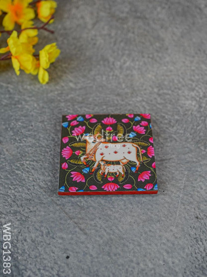 Laminated Manai - Pichwai Design - 4 x 4 - WBG1383