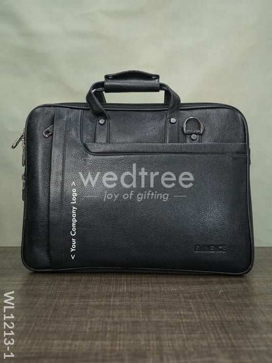 Laptop Bag in Leather with Expandable Sleek - WL1213