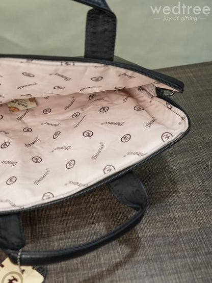 Laptop Bag in Leather with Sleck Pattern - WL1214