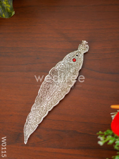 Leaf Agarbathi stand Oxidised Ganesh - W0115