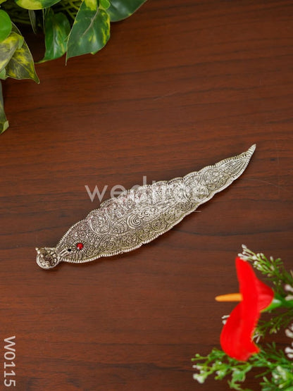 Leaf Agarbathi stand Oxidised Ganesh - W0115