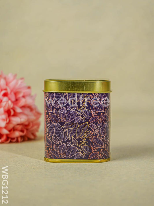 Leaf Designed Tin Box - WBG1212