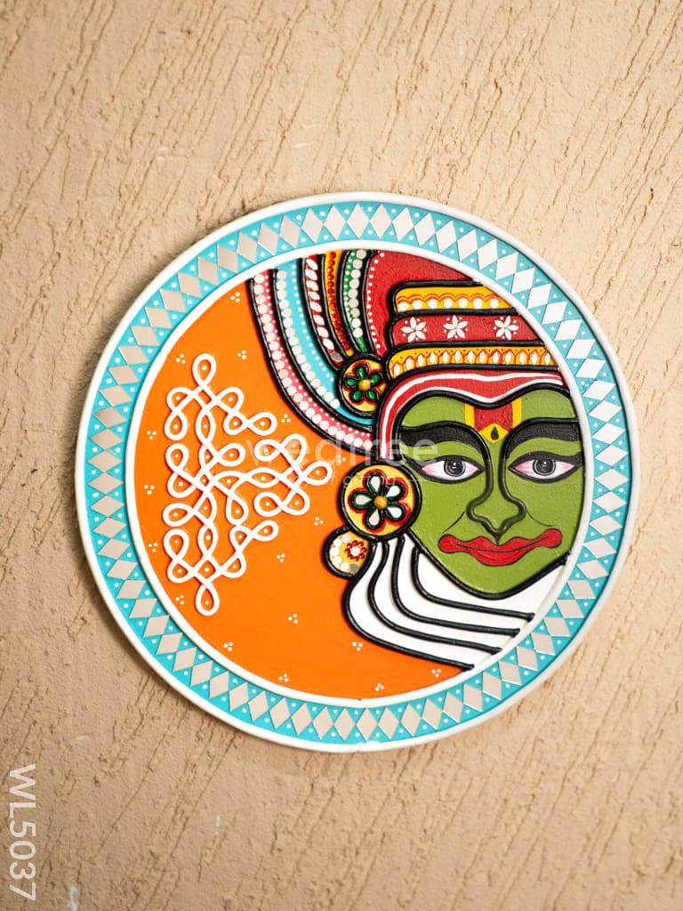 Lippan Art: Kathakali Face Frame - 12 inch - WL5037