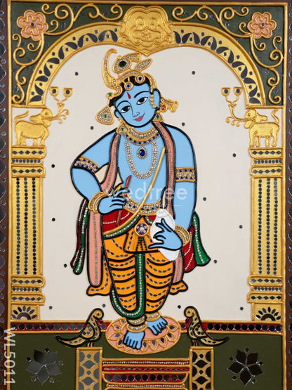 Lippan Art: Lord Krishna Hanging Frame - 24 x 18 inch - WL5011
