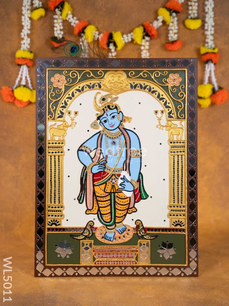 Lippan Art: Lord Krishna Hanging Frame - 24 x 18 inch - WL5011