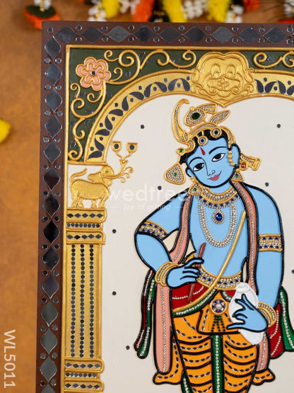 Lippan Art: Lord Krishna Hanging Frame - 24 x 18 inch - WL5011