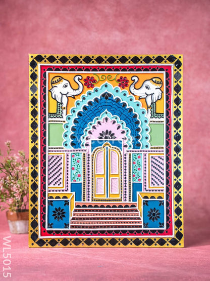 Lippan Art: Rajasthan Gate Hanging Frame - 20 x 16 inch - WL5015