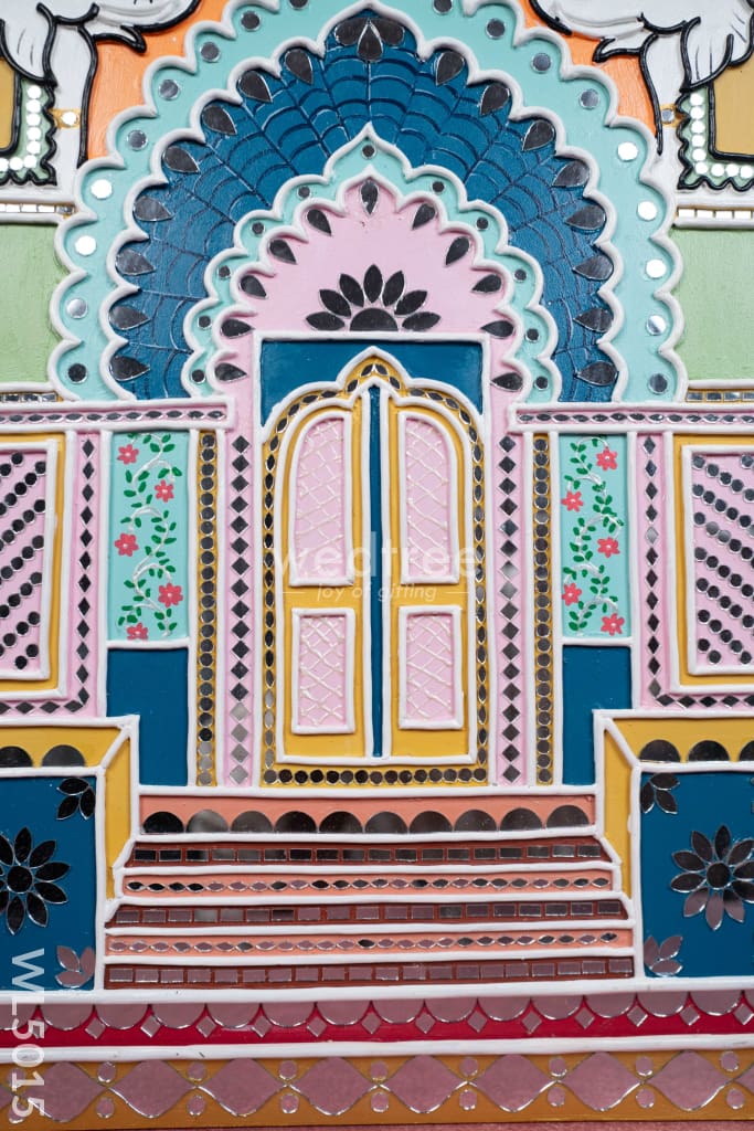 Lippan Art: Rajasthan Gate Hanging Frame - 20 x 16 inch - WL5015