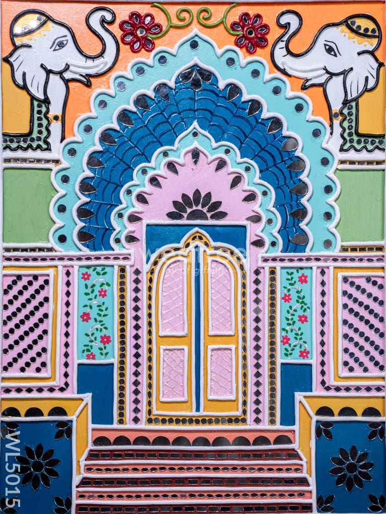 Lippan Art: Rajasthan Gate Hanging Frame - 20 x 16 inch - WL5015