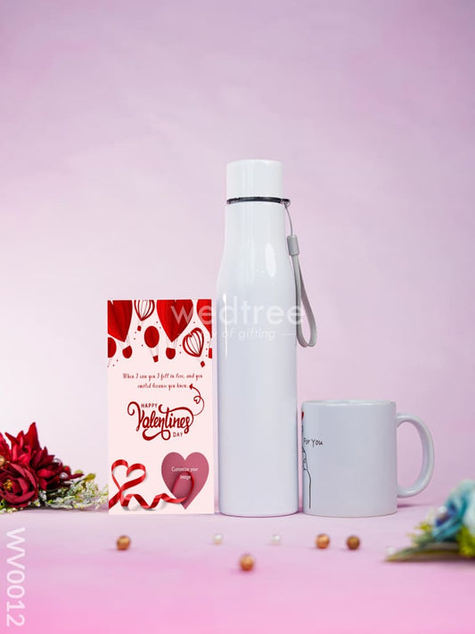 Love Bundle with Customizable Mug, Customizable Bottle and Card - WV0012