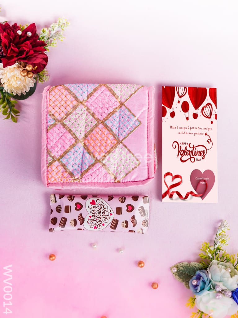 Love Bundle with Jewellery Pouch, Chocolate and Card - WV0014