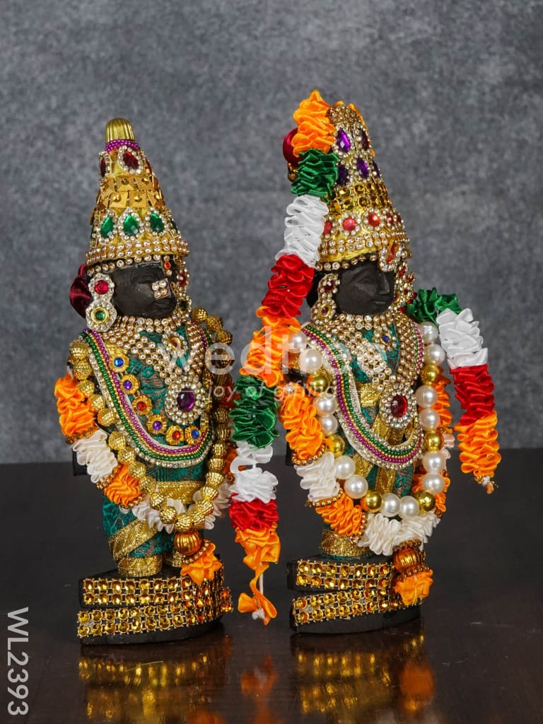 Marapachi Doll (Padmavathi Thayar & Tirupathi Balaji) - 9 inch - WL2393