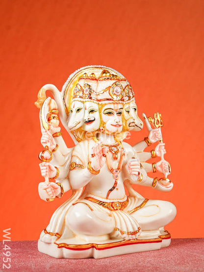 Marble Dust: Five Face Hanuman Idol - 10 inch - WL4952