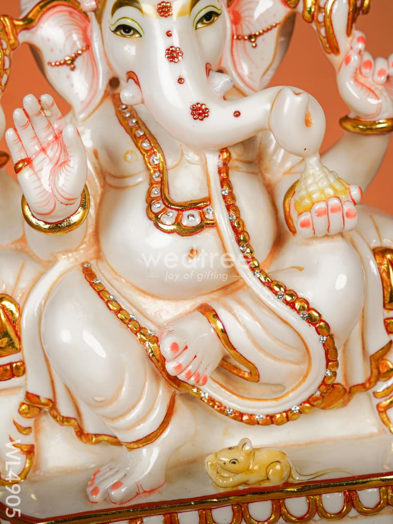 Marble Dust: Ganesha Idol - 14 inch - WL4905