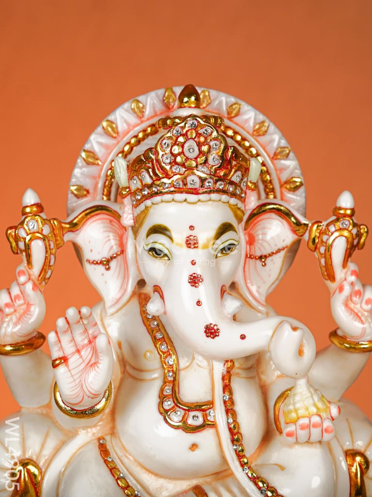 Marble Dust: Ganesha Idol - 14 inch - WL4905