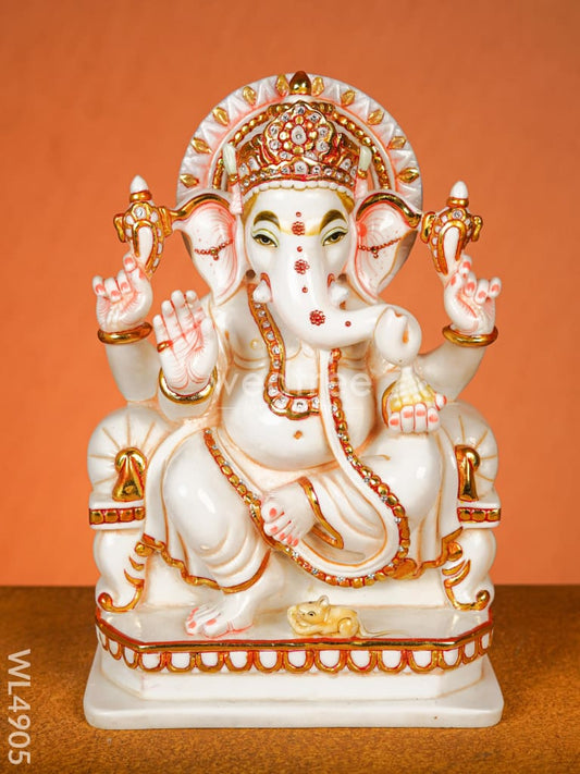 Marble Dust: Ganesha Idol - 14 inch - WL4905