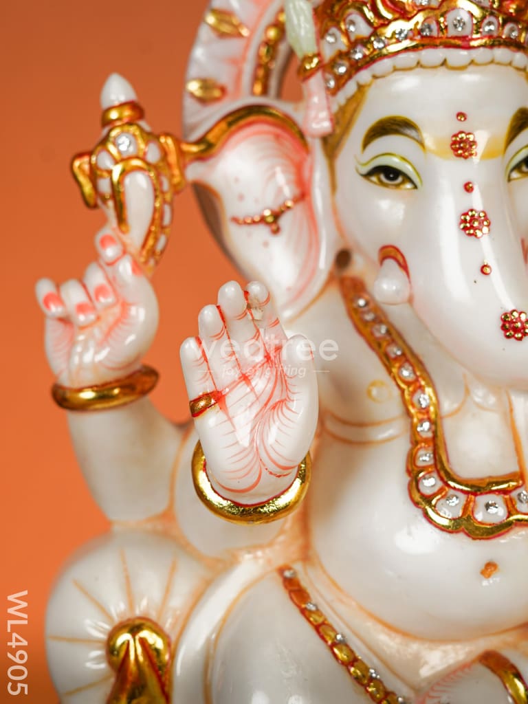 Marble Dust: Ganesha Idol - 14 inch - WL4905