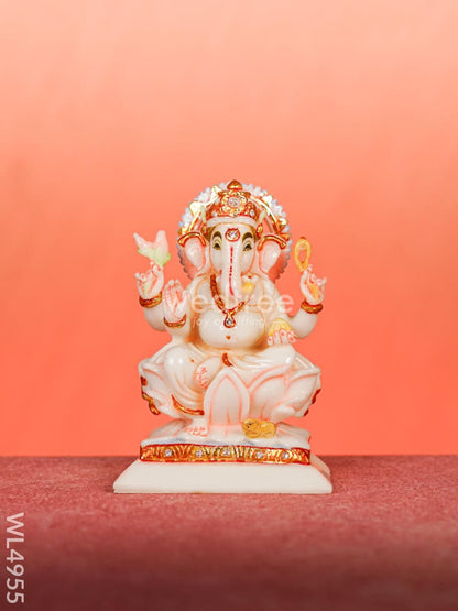 Marble Dust: Ganesha Idol - 6 inch - WL4955