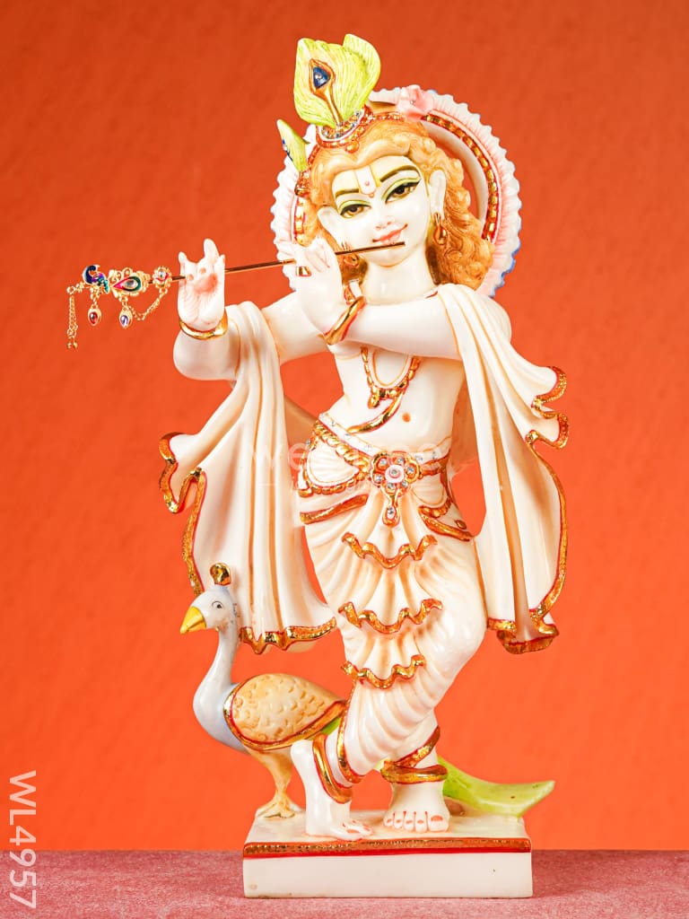 Marble Dust: Krishna Idol - 17 inch - WL4957