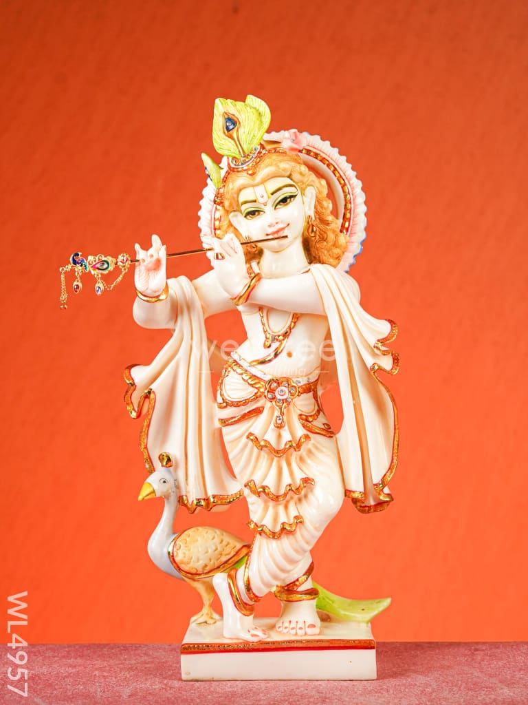 Marble Dust: Krishna Idol - 17 inch - WL4957