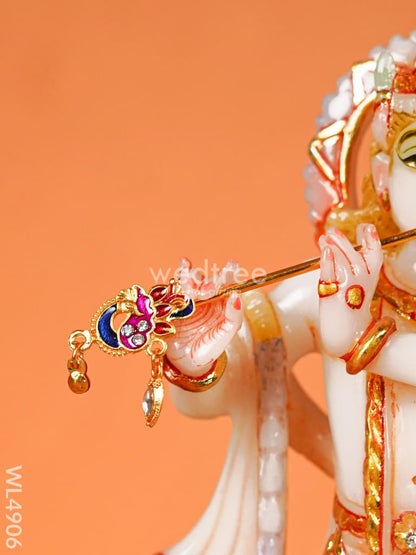 Marble Dust: Krishna Idol - 8 inch - WL4906