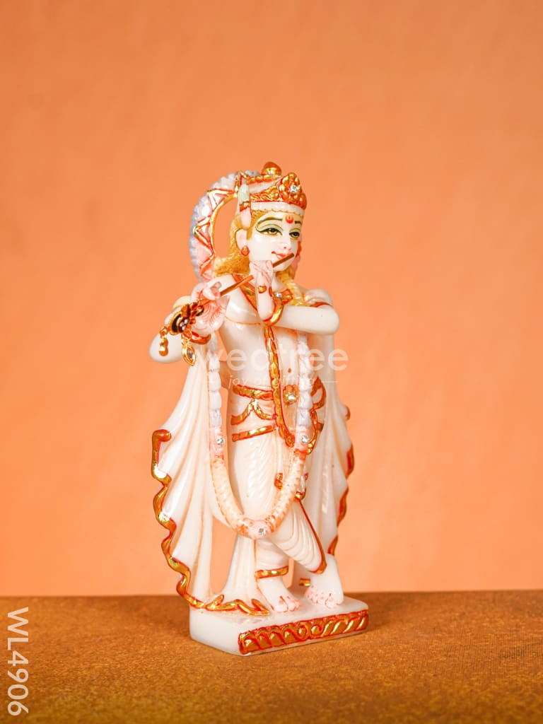 Marble Dust: Krishna Idol - 8 inch - WL4906