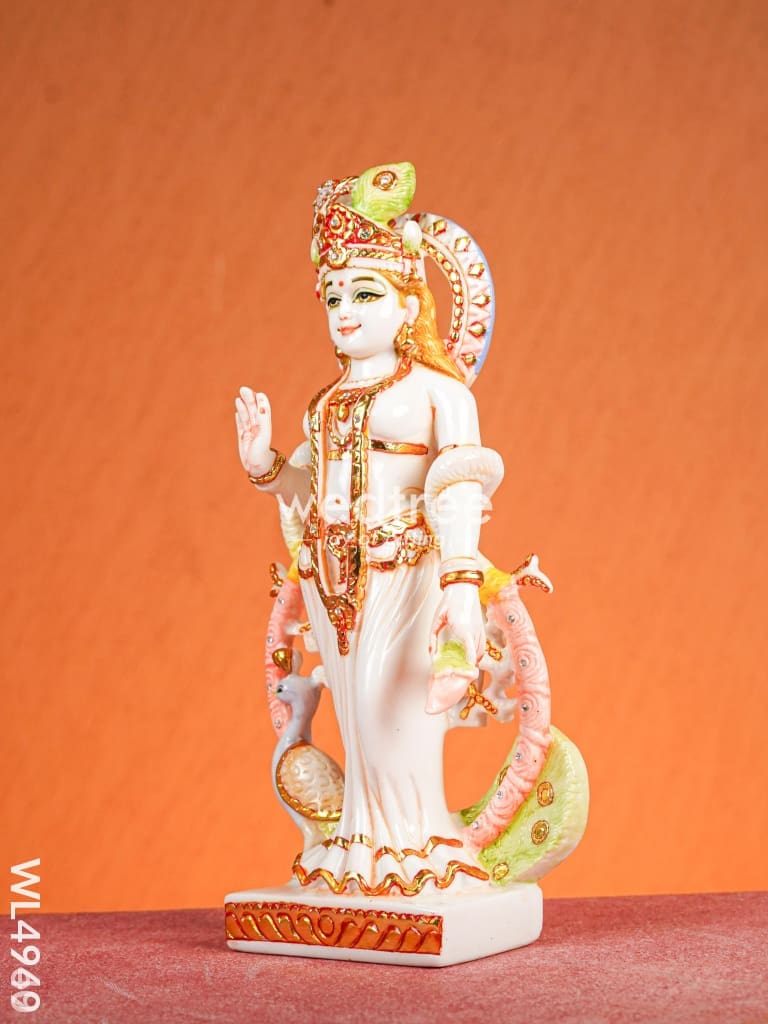Marble Dust: Krishna & Radha Idol - 14 inch - WL4949