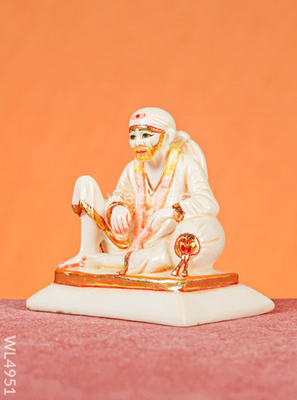 Marble Dust: Sai Baba Idol - 4 inch - WL4951