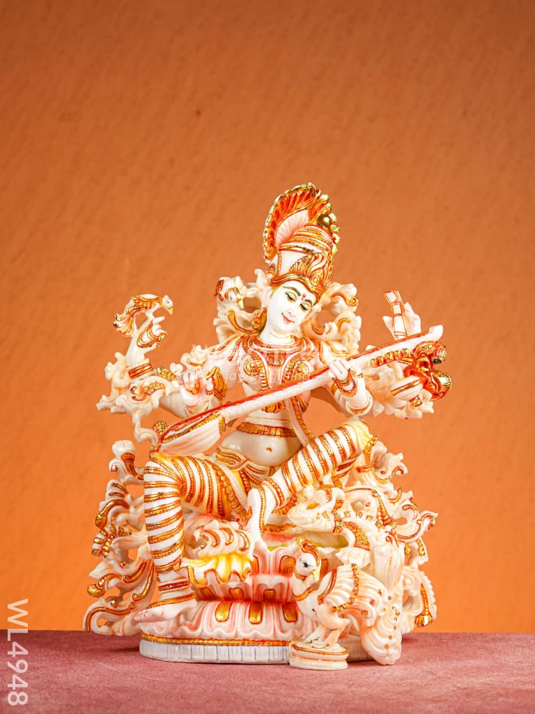 Marble Dust: Saraswathi Idol - 18 inch - WL4948