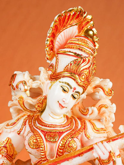Marble Dust: Saraswathi Idol - 18 inch - WL4948
