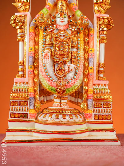 Marble Dust: Tirupati Balaji Idol - 14 inch - WL4953