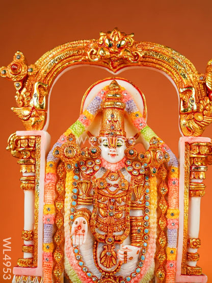 Marble Dust: Tirupati Balaji Idol - 14 inch - WL4953