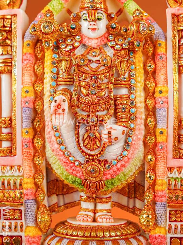 Marble Dust: Tirupati Balaji Idol - 14 inch - WL4953