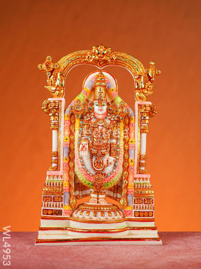 Marble Dust: Tirupati Balaji Idol - 14 inch - WL4953