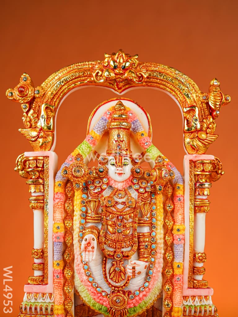 Marble Dust: Tirupati Balaji Idol - 14 inch - WL4953