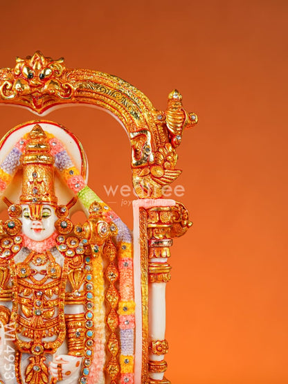 Marble Dust: Tirupati Balaji Idol - 14 inch - WL4953