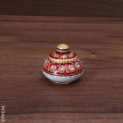 Marble Kumkum Holder - W3463