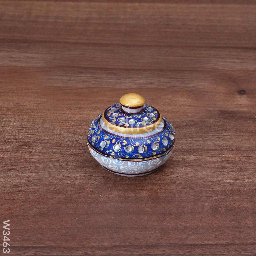 Marble Kumkum Holder - W3463