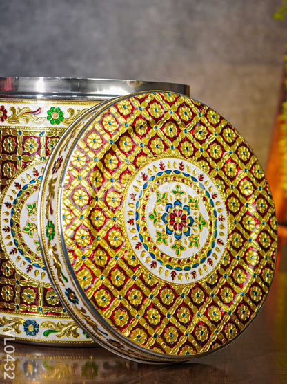 Meenakari Dabba 11 inch - WL0432