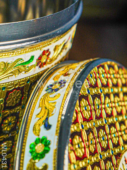 Meenakari Dabba 12 inch  - WL0431