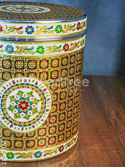 Meenakari Dabba 12 inch  - WL0431