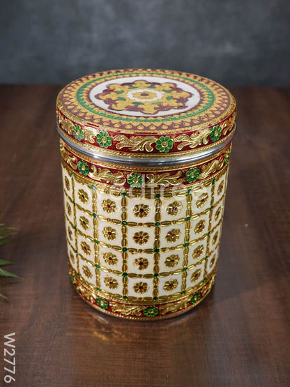 Meenakari Dabba - 7 inch- W2776