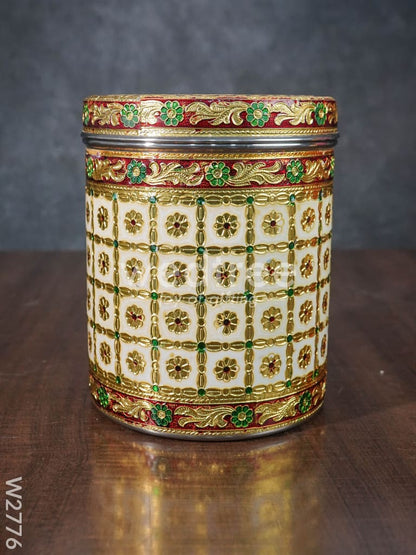 Meenakari Dabba - 7 inch- W2776