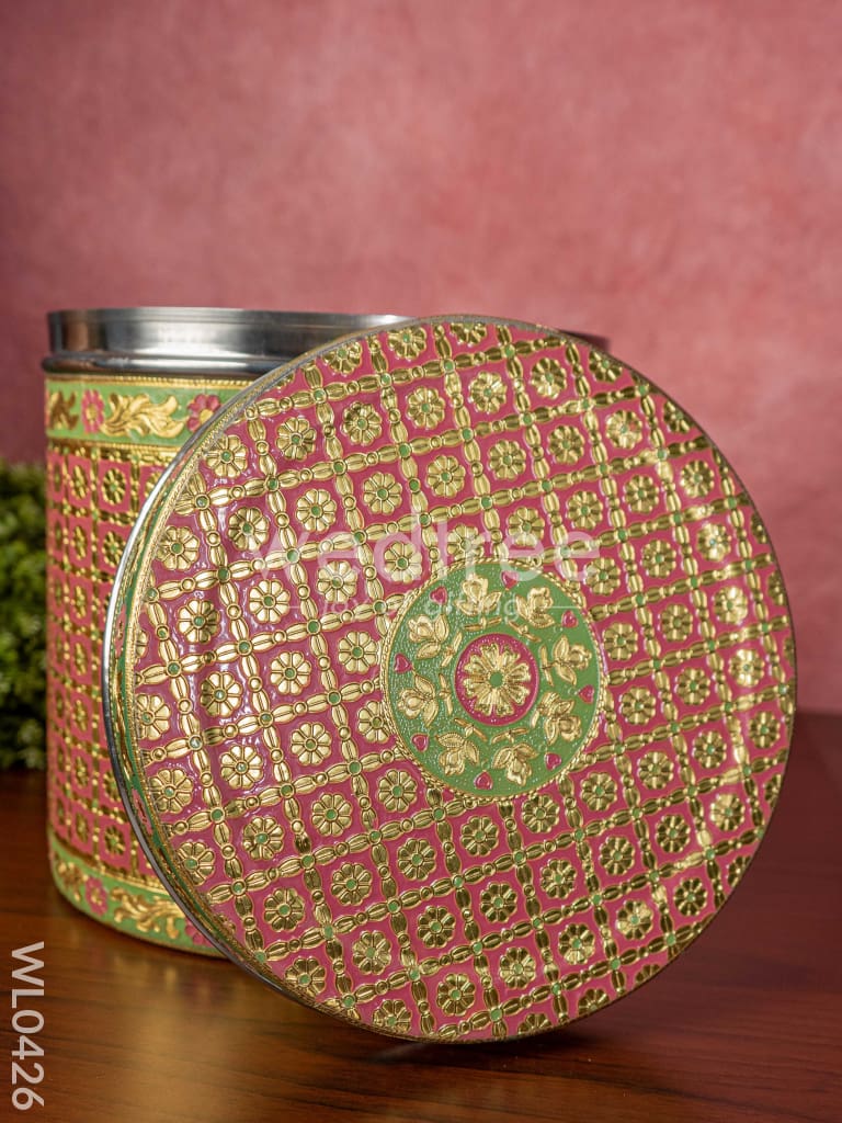 Meenakari Dabba with Floral Design WL0426