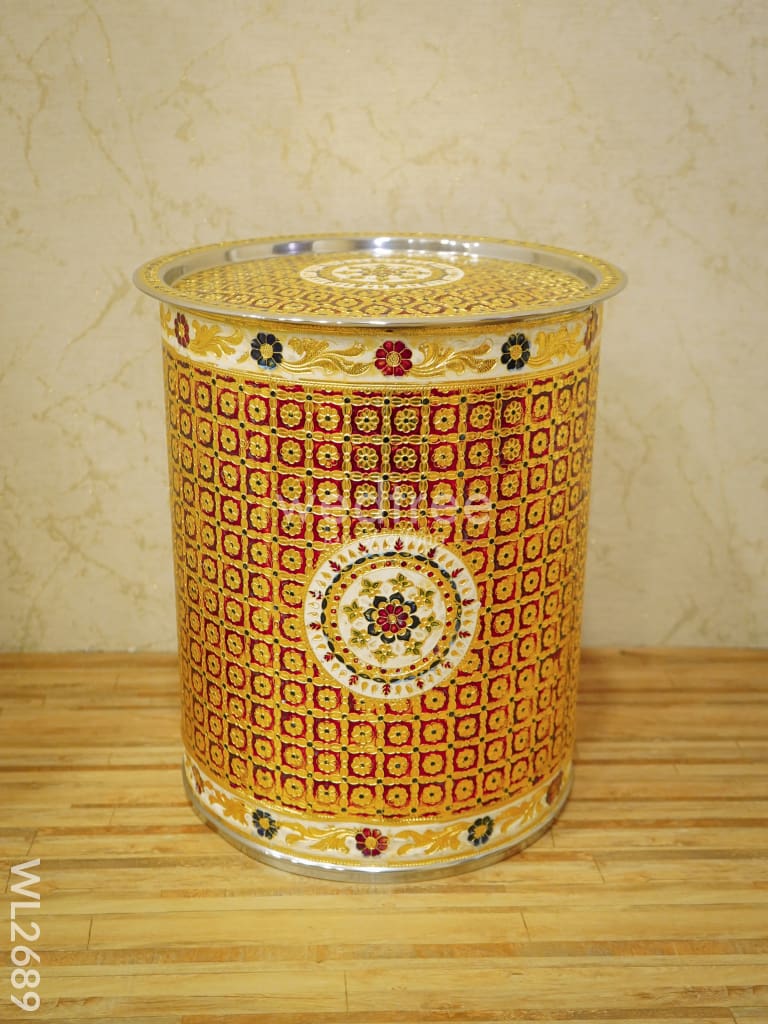 Meenakari Drum - 14.5 inches - WL2689