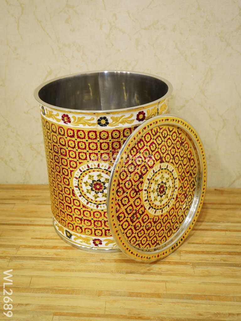 Meenakari Drum - 14.5 inches - WL2689