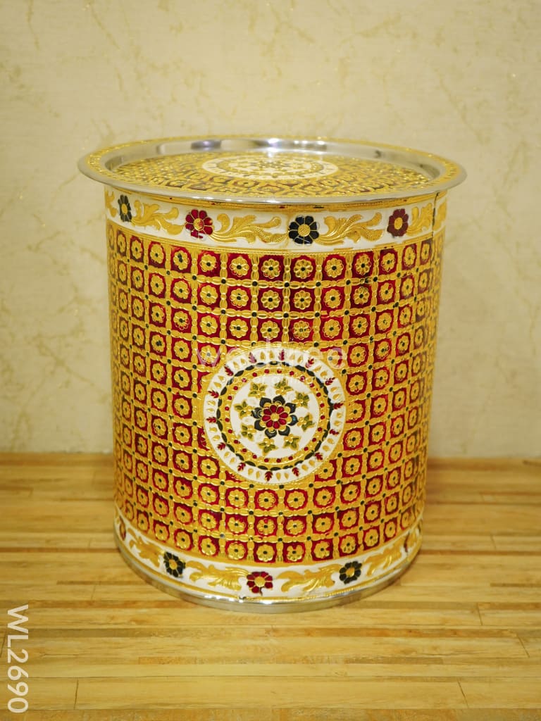 Meenakari Drum - 16.5 inches - WL2690