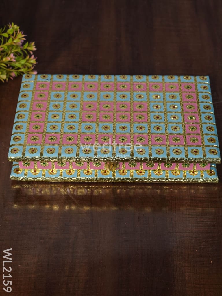 Meenakari Dry Fruit Box (12 X 8 Inch) - WL2159