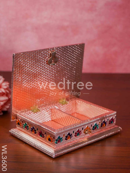 Meenakari Dry Fruit Box - Copper Finish - WL3600